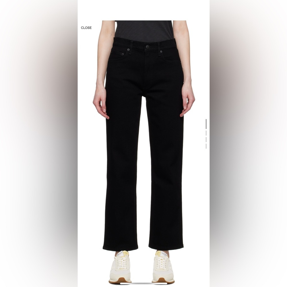 Rag & Bone Black Harlow Jeans
